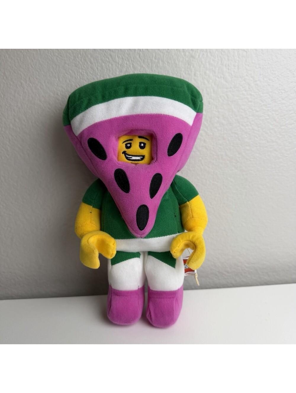 LEGO Watermelon Guy Plush Minifigure 10” Manhattan Toy Stuffed Character NWOT